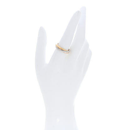 Cartier 18K Pink Yellow White Gold Small Trinity Ring 57 8 2 of 5