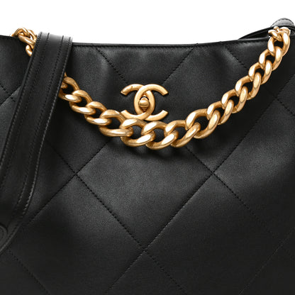 Chanel Calfskin Stitched Easy Mood Hobo Black 8 of 10