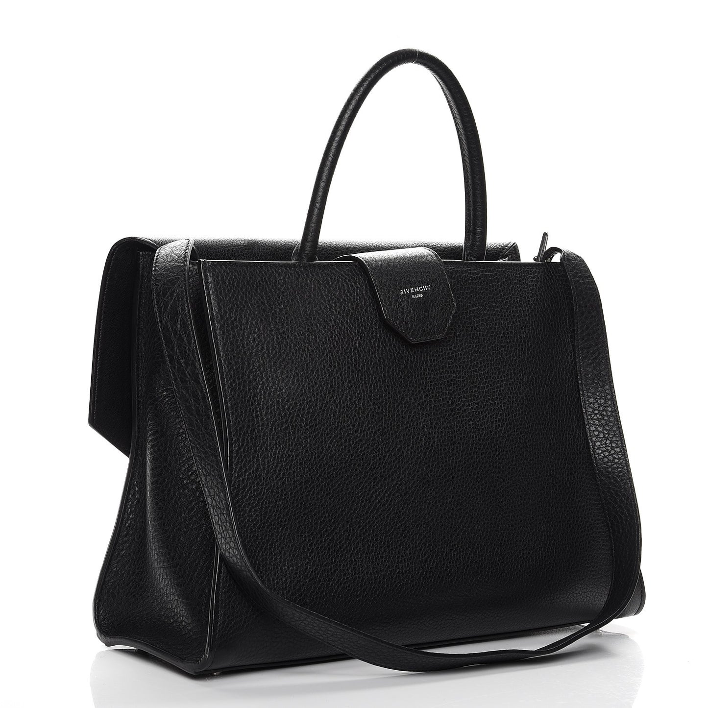 Calfskin Large Obsedia Satchel Black