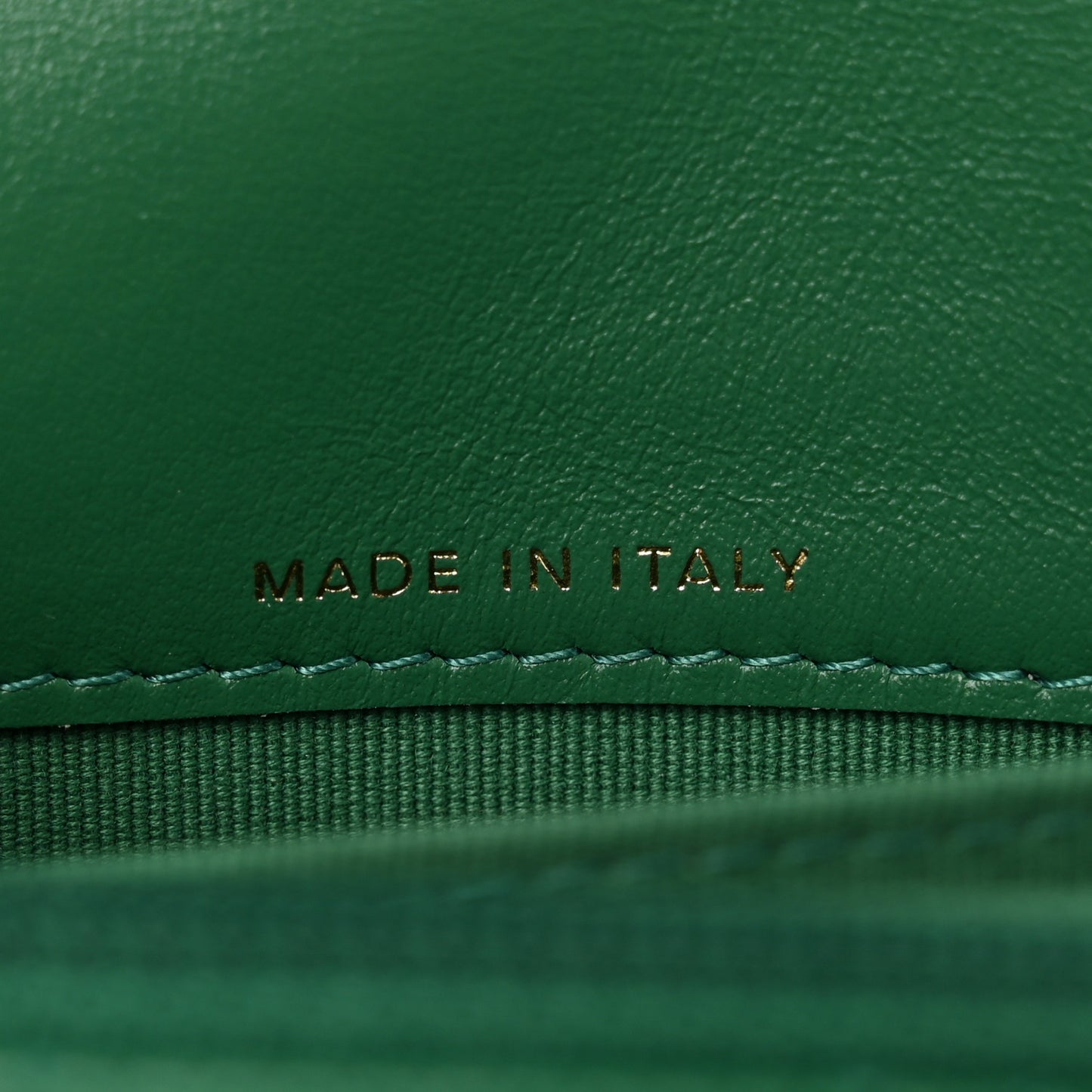 Aged Calfskin Quilted Mini Reissue Wallet On Chain WOC Green