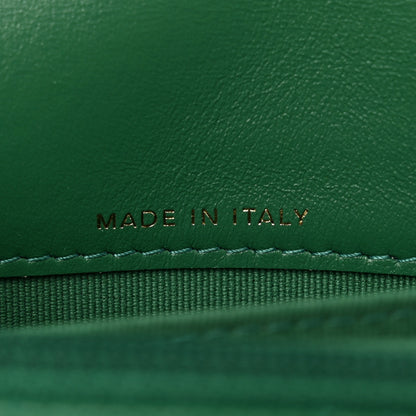 Chanel Aged Calfskin Quilted Mini Reissue Wallet On Chain WOC Green 8 of 12