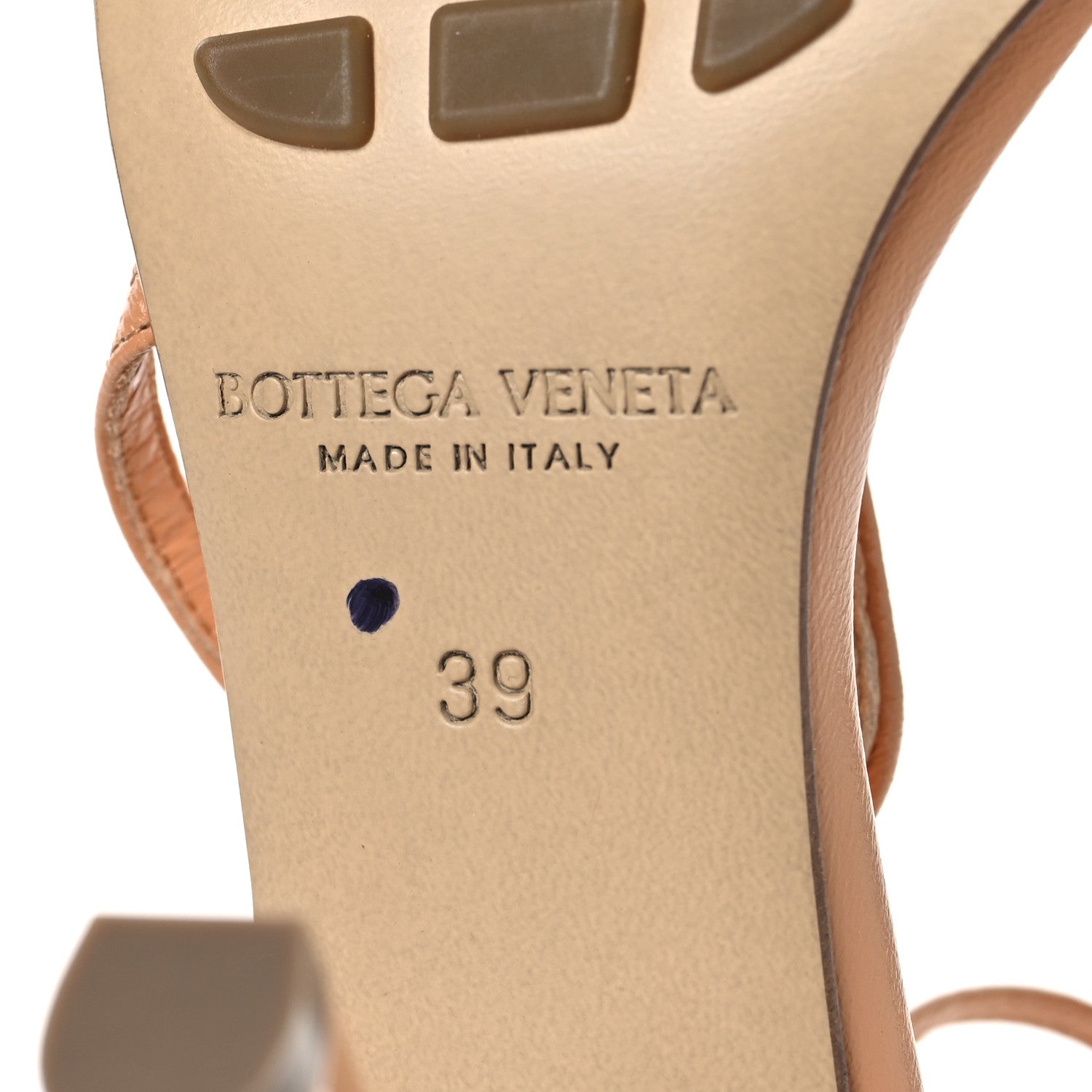 Bottega Veneta Crush Calfskin The Line 90mm Sandals 39 Clay 7 of 8
