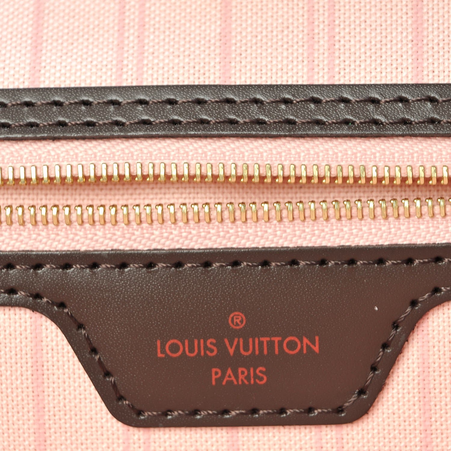 Louis Vuitton Damier Ebene Neo Neverfull MM Rose Ballerine 6 of 10