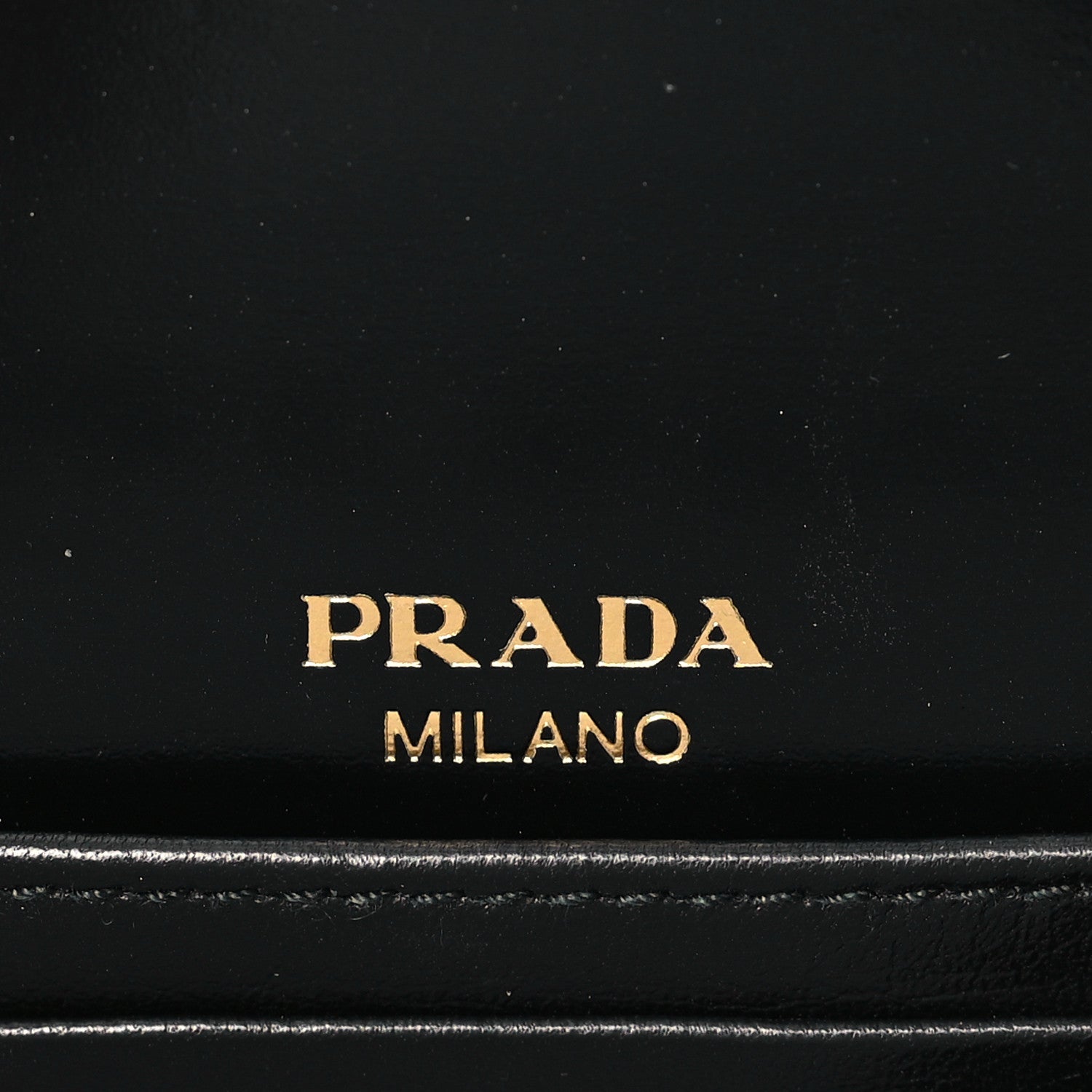 Prada Vitello Envelope Flap Chain Crossbody Bag Black 6 of 8