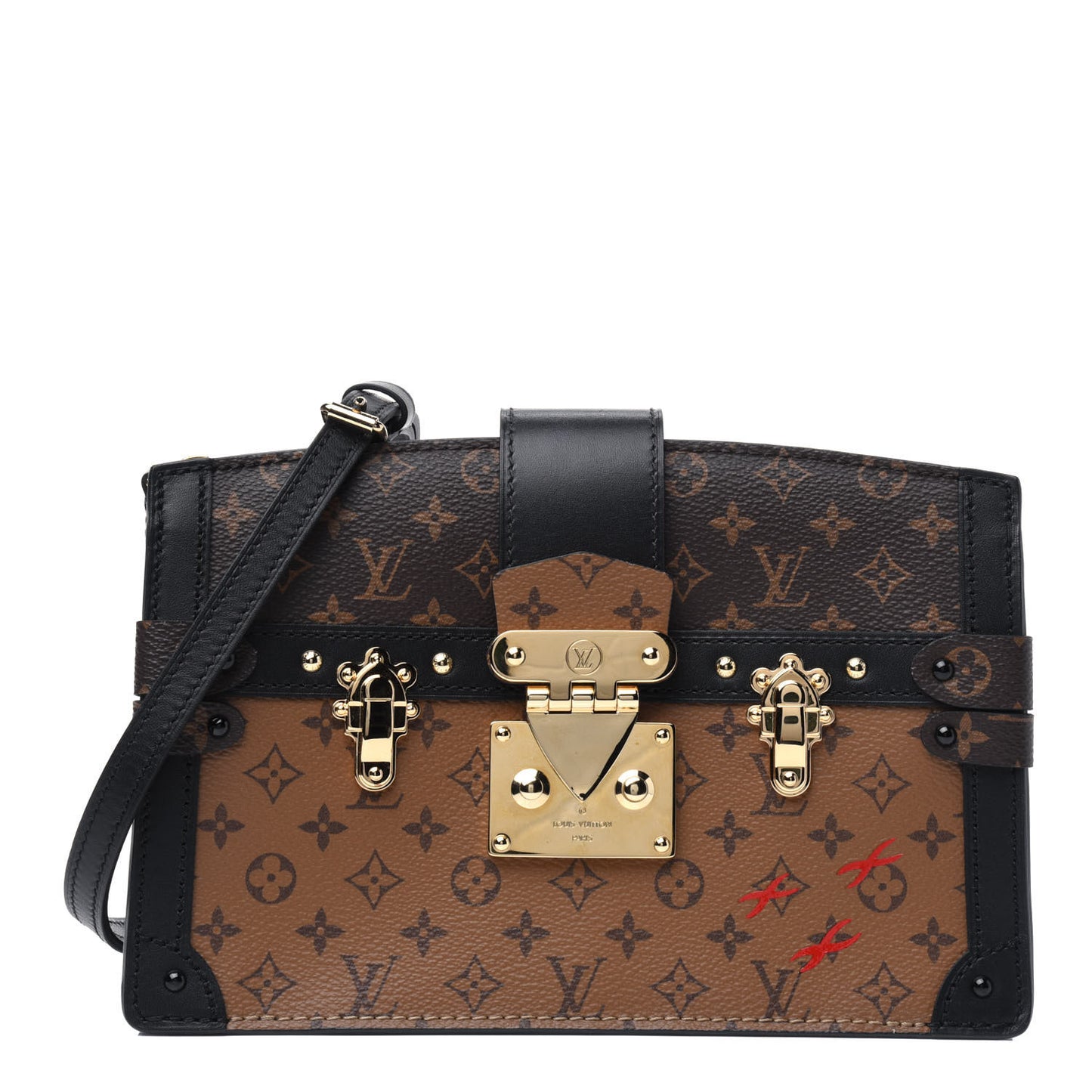 Reverse Monogram Trunk Clutch
