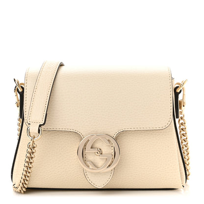Gucci Dollar Calfskin Interlocking G Crossbody Bag Mystic White 1 of 10