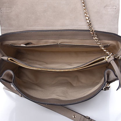Chloe Calfskin Medium Faye Day Shoulder Bag Motty Grey 6 of 10