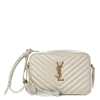 Saint Laurent Calfskin Matelasse Monogram Lou Camera Bag Crema Soft 1 of 9