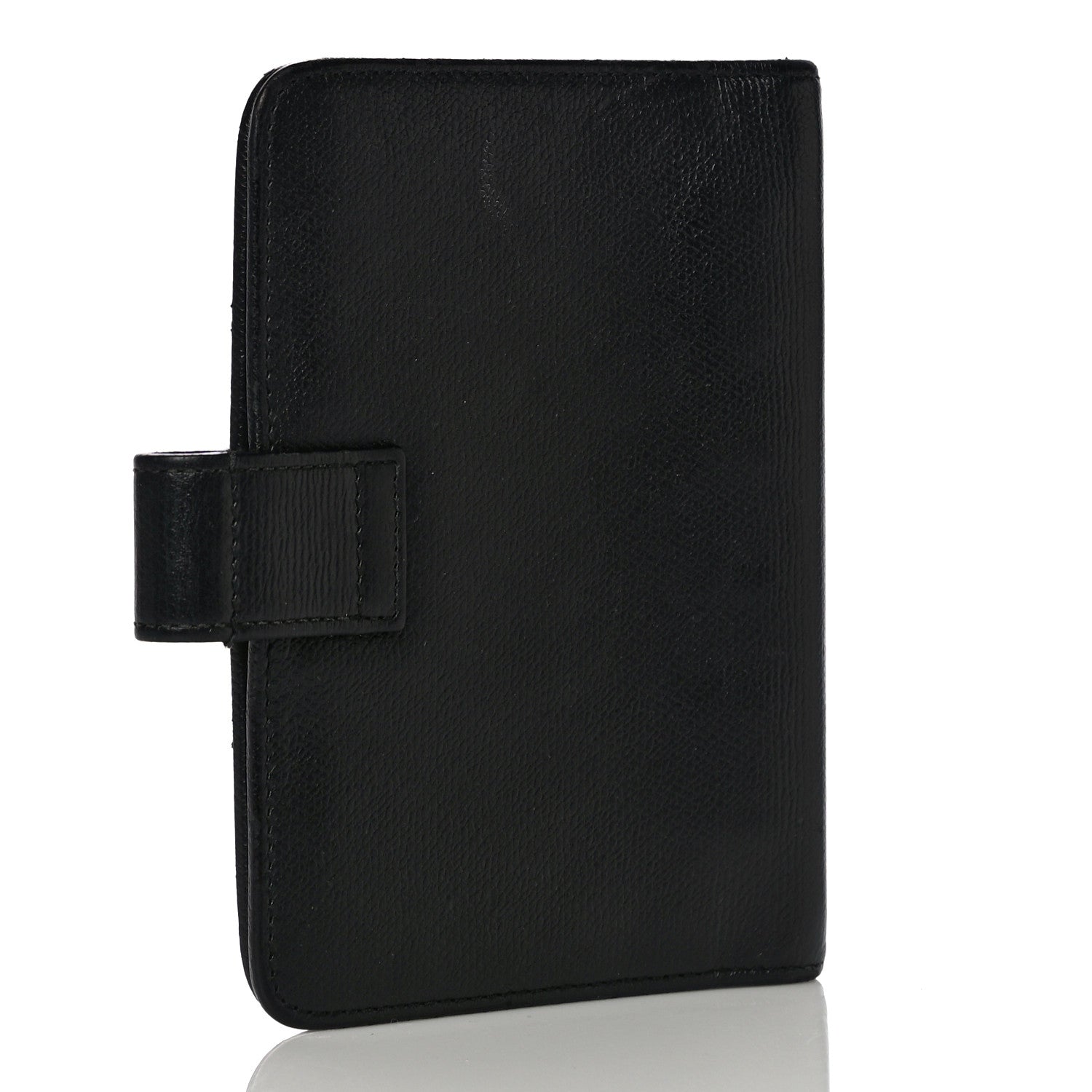 Chanel Grained Calfskin CC Button Pocket Agenda Cover Black 3 of 16