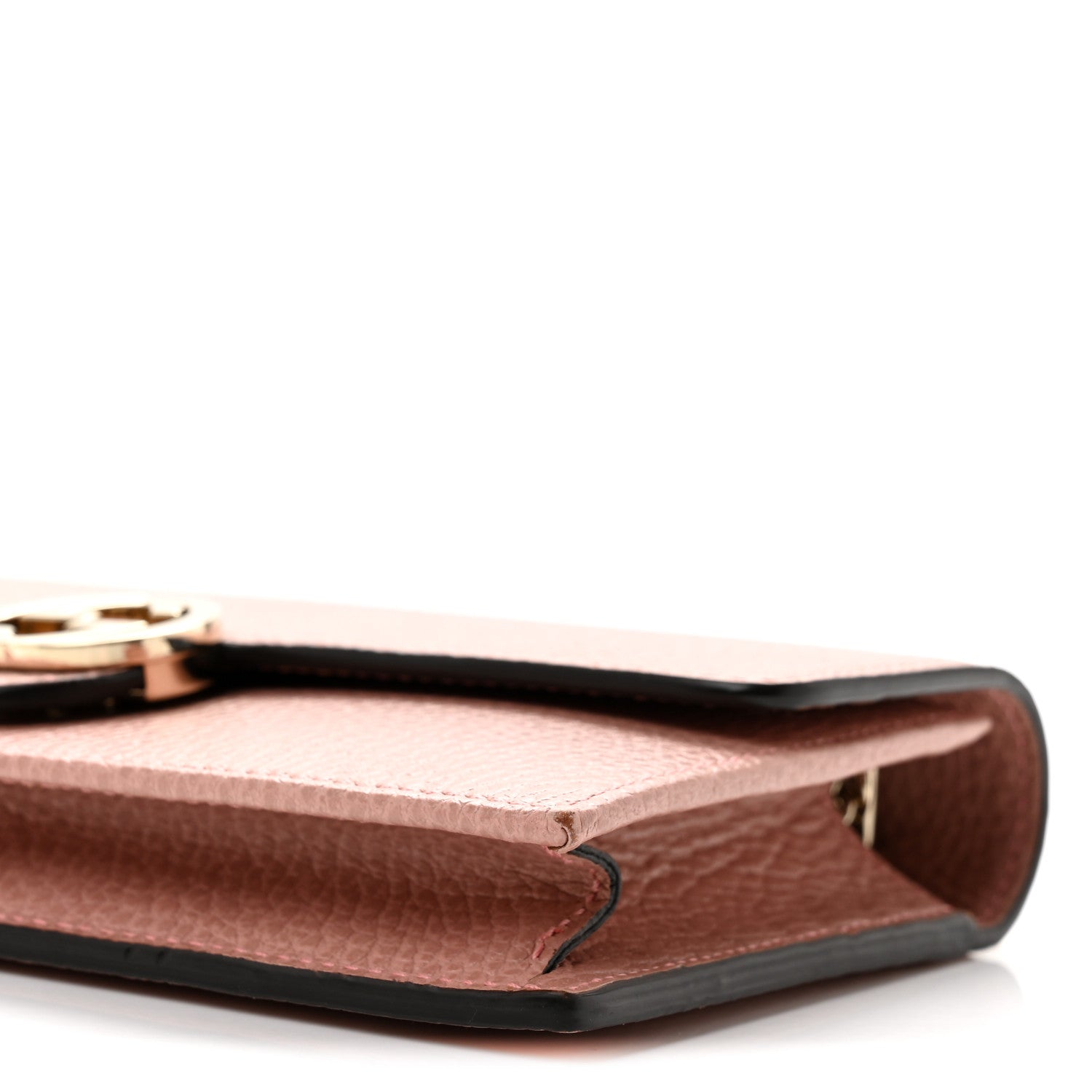 Gucci Dollar Calfskin Interlocking G Chain Wallet Soft Pink 10 of 12