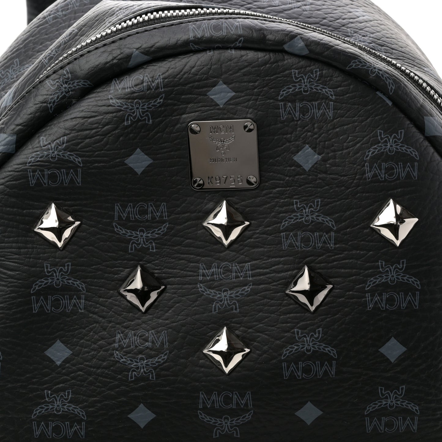 Visetos Medium Sprinkle Stud Stark Backpack Black