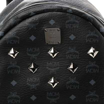 MCM Visetos Medium Sprinkle Stud Stark Backpack Black 7 of 11