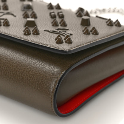Christian Louboutin Calfskin Spikes Loubinthesky Paloma Clutch Silex 8 of 9