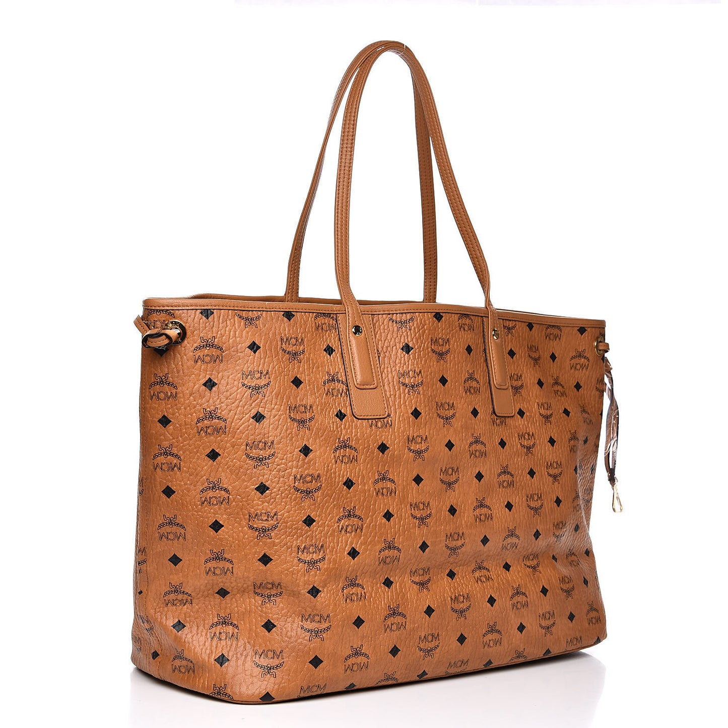Visetos Large Liz Reversible Shopper Tote Cognac