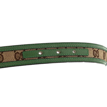 Gucci Monogram Interlocking G Belt 80 32 Green 5 of 11