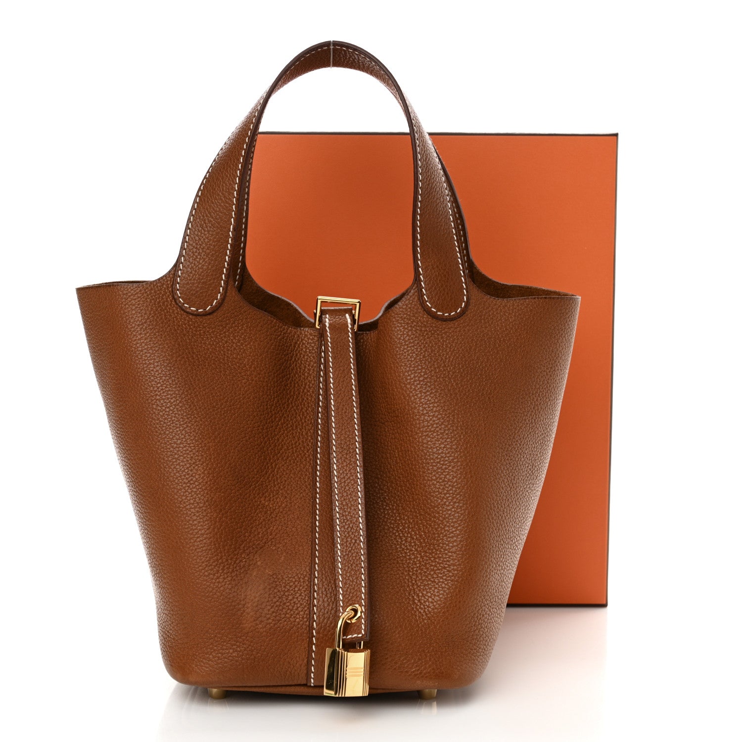 Hermes Barenia Faubourg Picotin Lock 18 PM Fauve 12 of 12