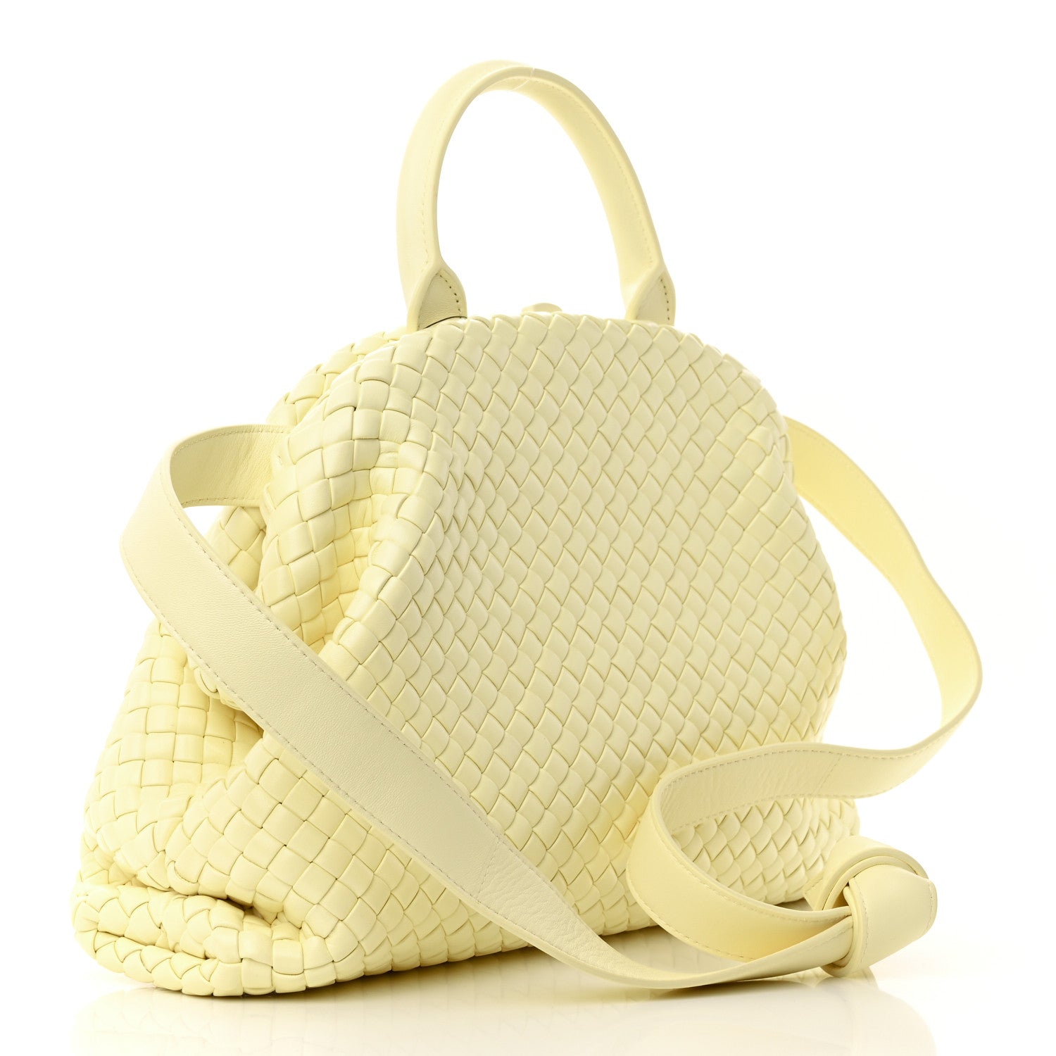 Bottega Veneta Nappa Intrecciato Small Padded The Handle Tote Zest Washed 2 of 13