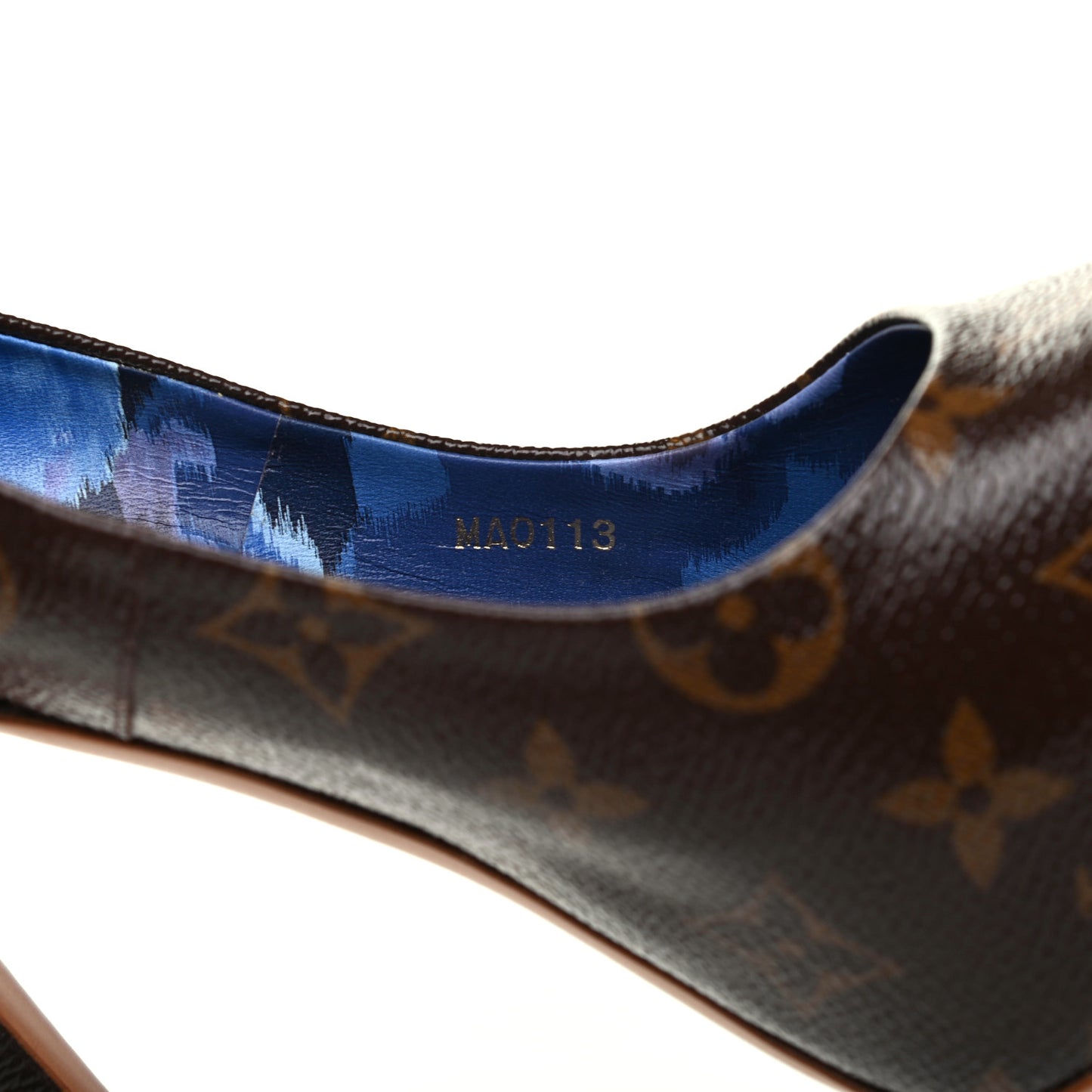 Monogram Rosemary Peep Toe Pumps 38.5