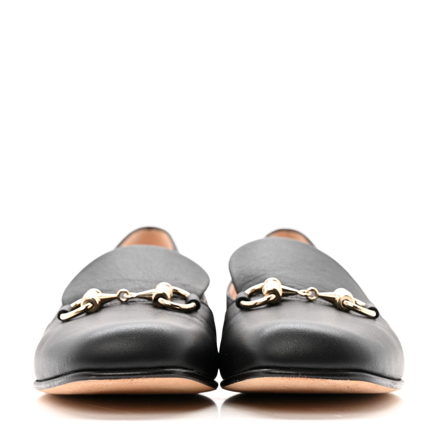 Gucci Calfskin Womens Horsebit Loafers 35.5 Black 3 of 10