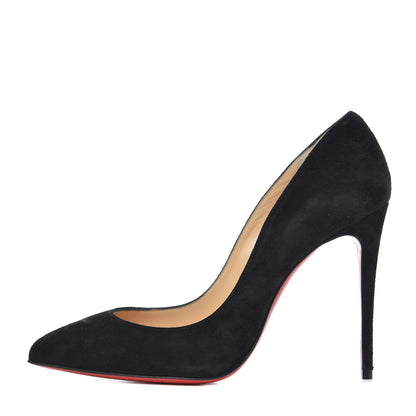 Christian Louboutin Veau Velours Pigalle Follies 100 Pumps 35.5 Black 1 of 20