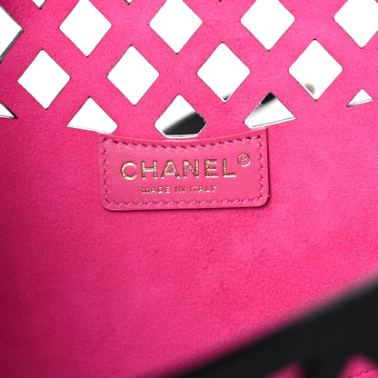 Chanel Lambskin Sea Through Flap Black Multicolor 8 of 16