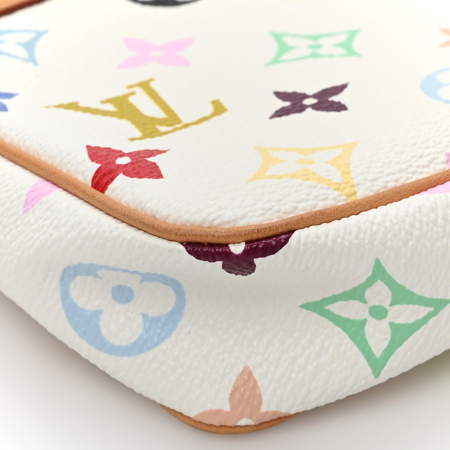 Monogram Multicolor Pochette Accessories White