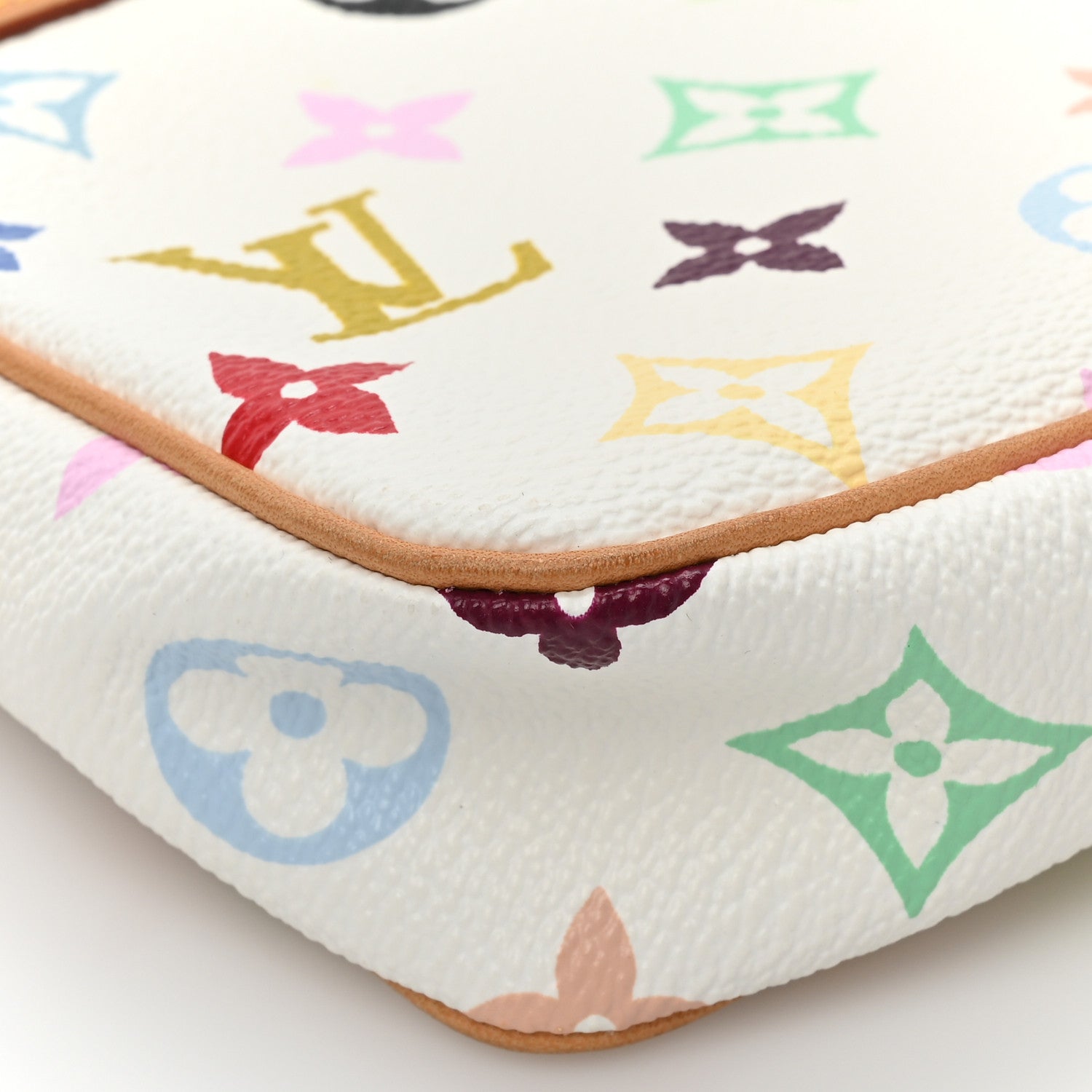Louis Vuitton Monogram Multicolor Pochette Accessories White 10 of 13