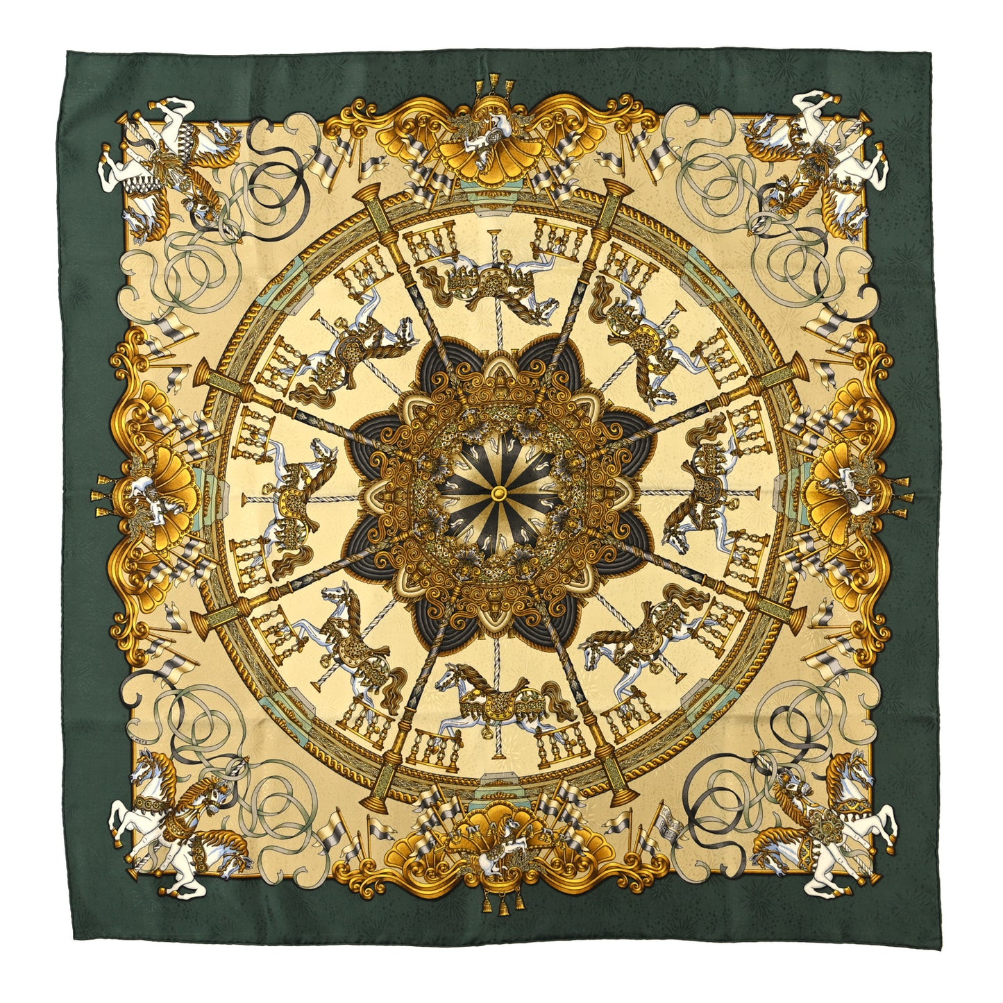 Silk Luna Park Scarf 90