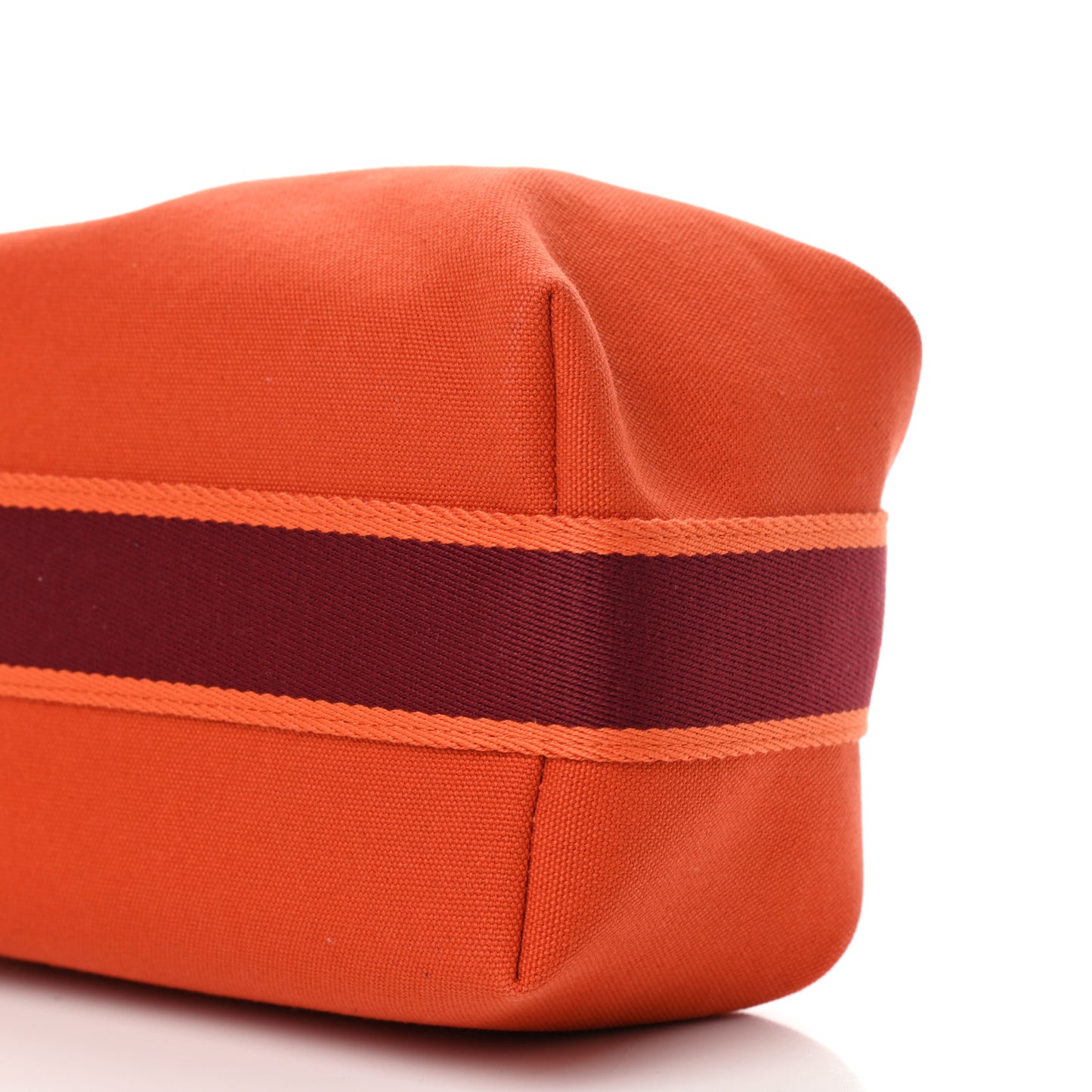 Canvas Small Bride-A-Brac Pouch Orange Burgundy