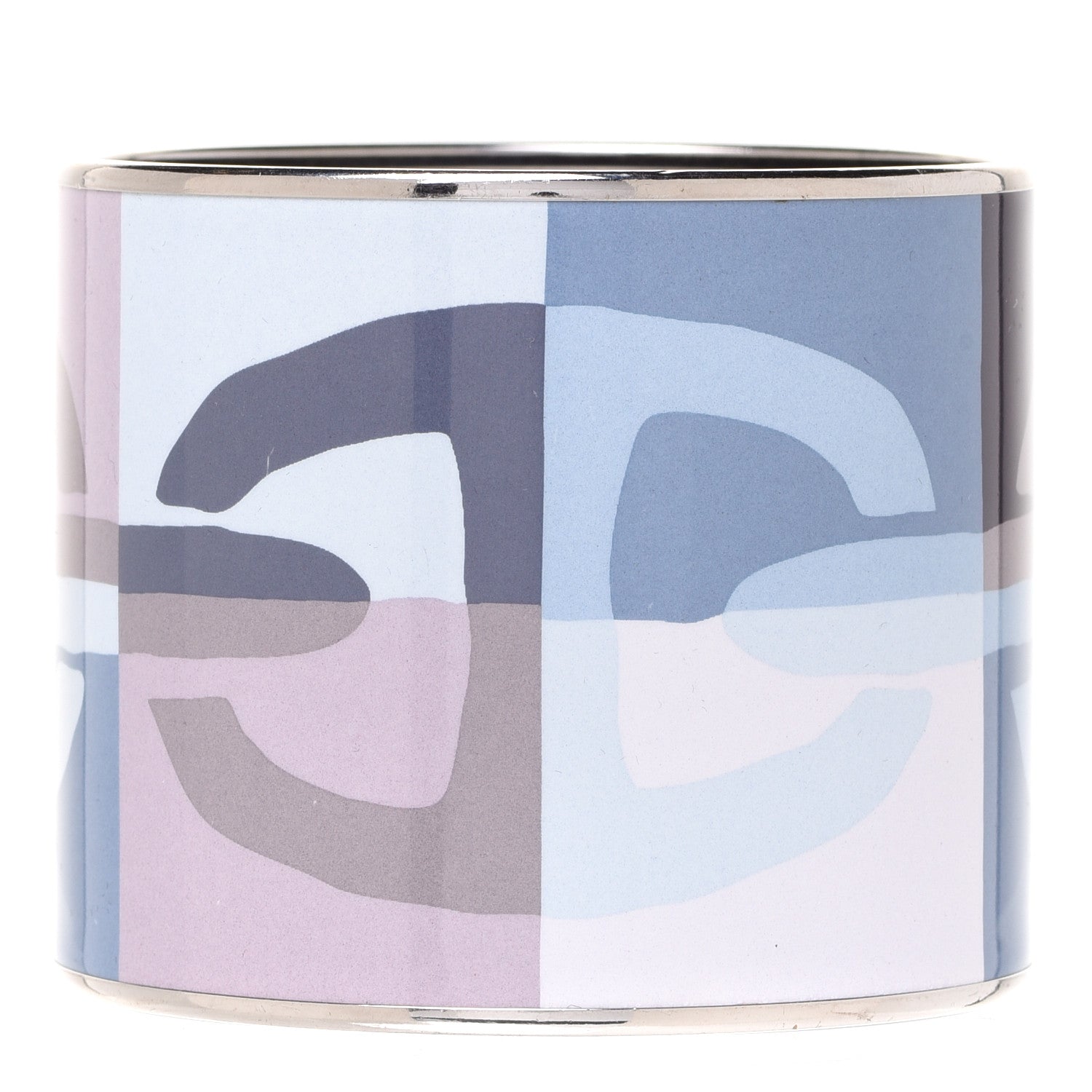 Hermes Enamel Printed Mega Wide Optique Chaine D'Ancre Bracelet 70 1 of 6
