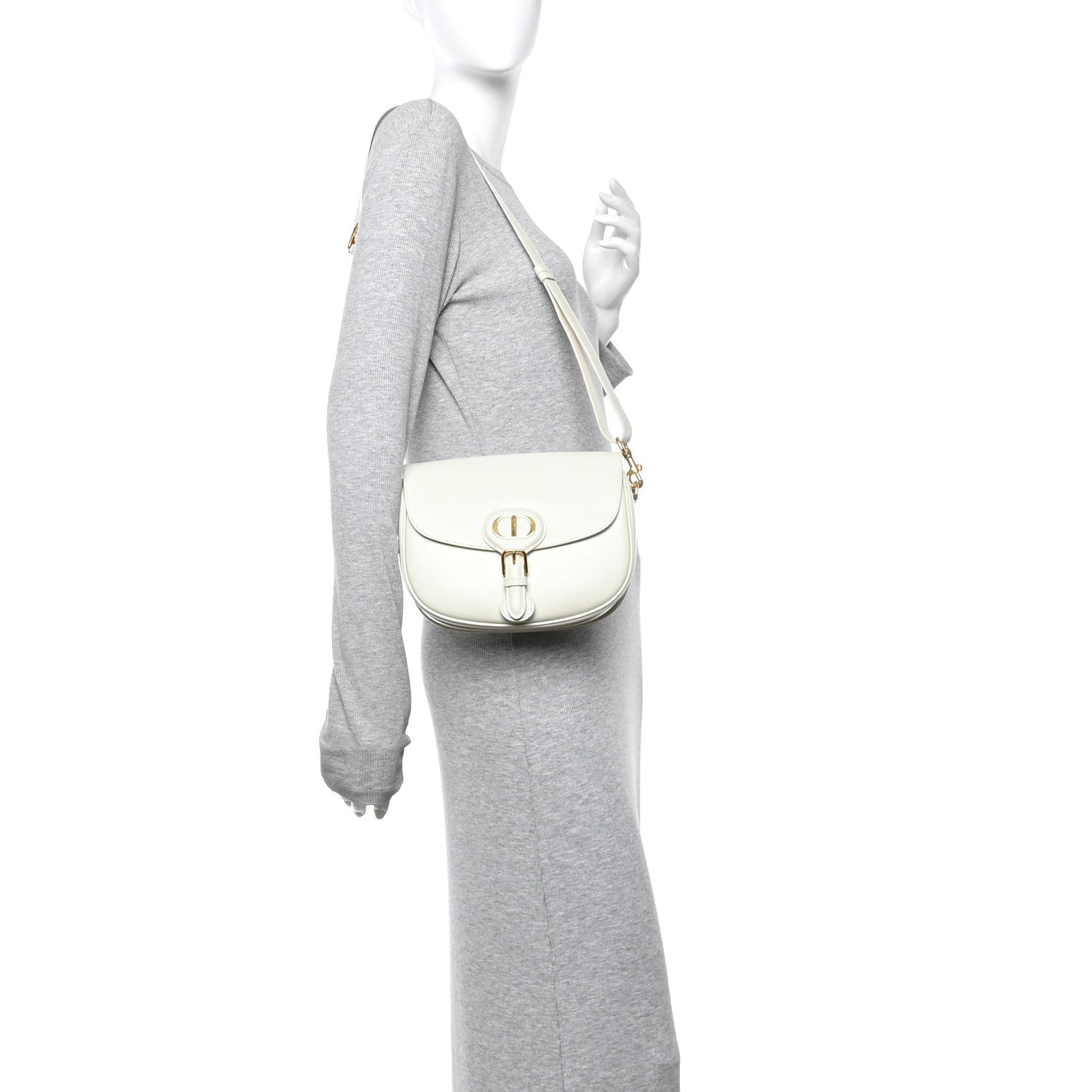Christian Dior Box Calfskin Medium Bobby Flap Latte 2 of 9