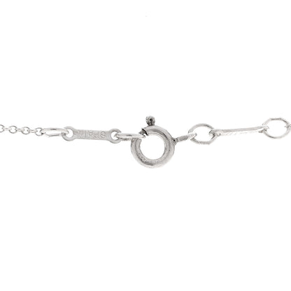 Tiffany Sterling Silver 22mm Elsa Peretti Open Heart Pendant Necklace 5 of 7