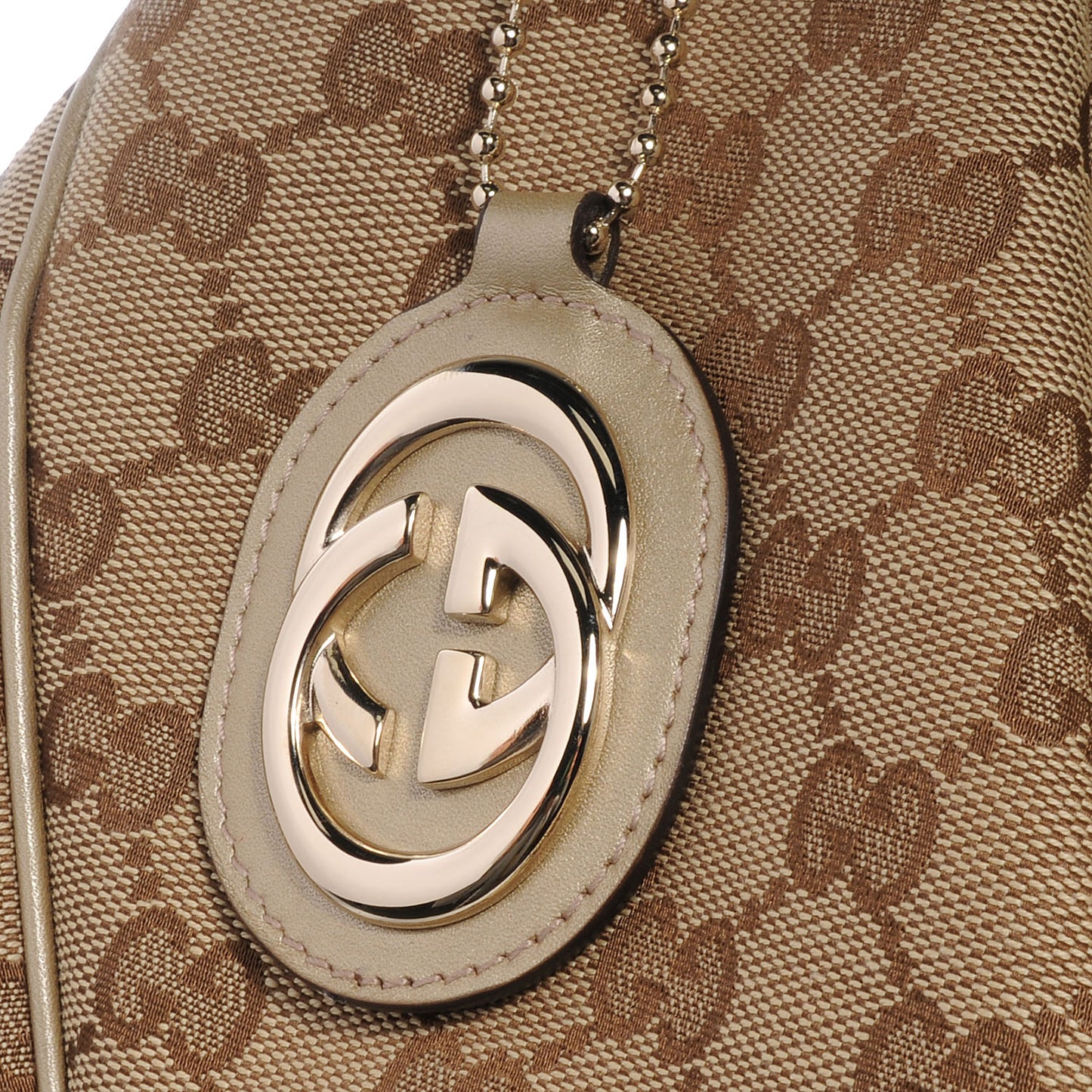 Monogram Large Sukey Tote Beige Champagne