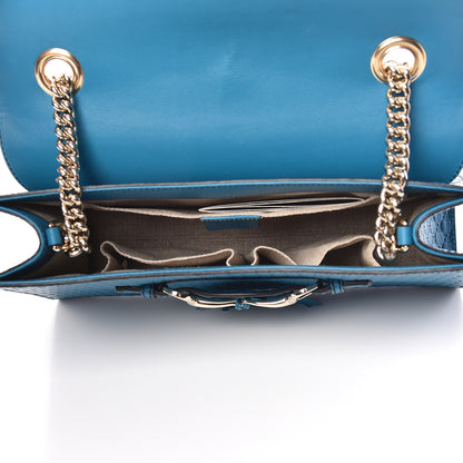 Gucci Soft Microguccissima Medium Emily Chain Shoulder Bag Deep Cobalt 7 of 10