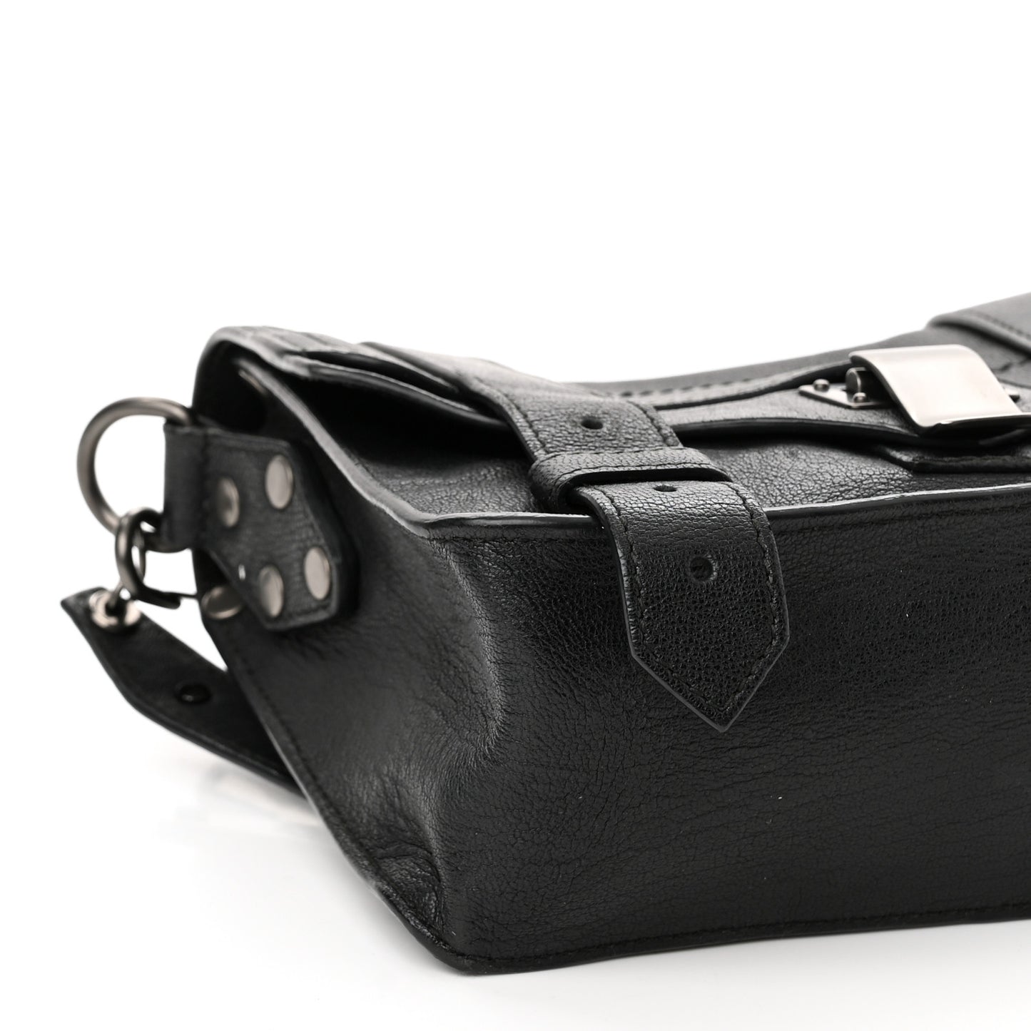 Lambskin PS1 Mini Pouch Messenger Black