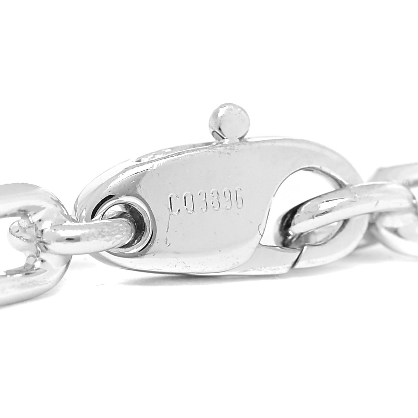 18K White Gold Diamond Panthere Charm Bracelet