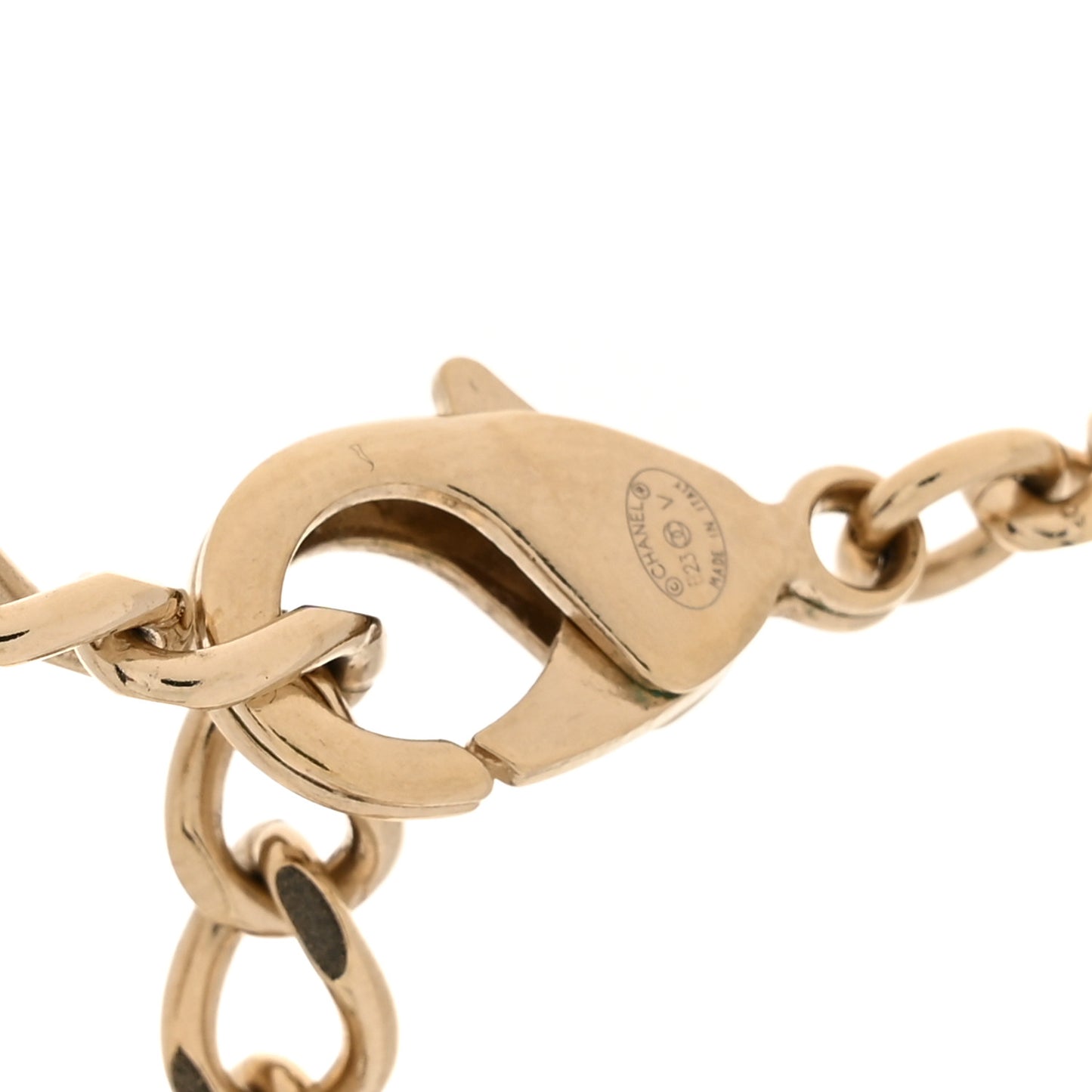 Crystal Chain CC Link Choker Gold Silver