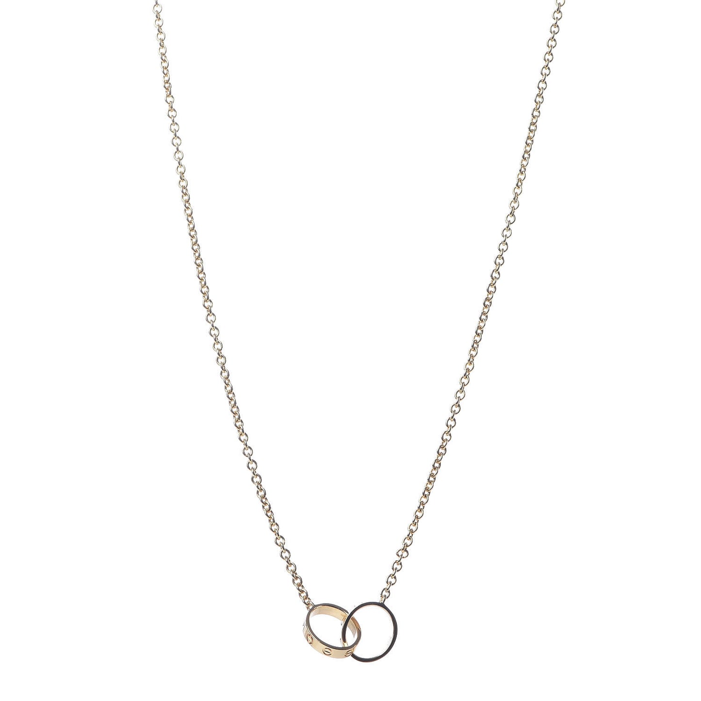18K Yellow Gold Interlocking LOVE Necklace