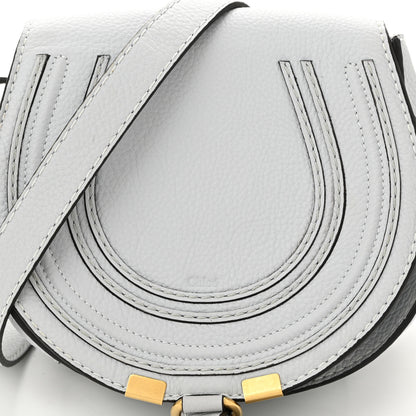 Chloe Calfskin Mini Marcie Round Crossbody Bag Faded Blue 7 of 10