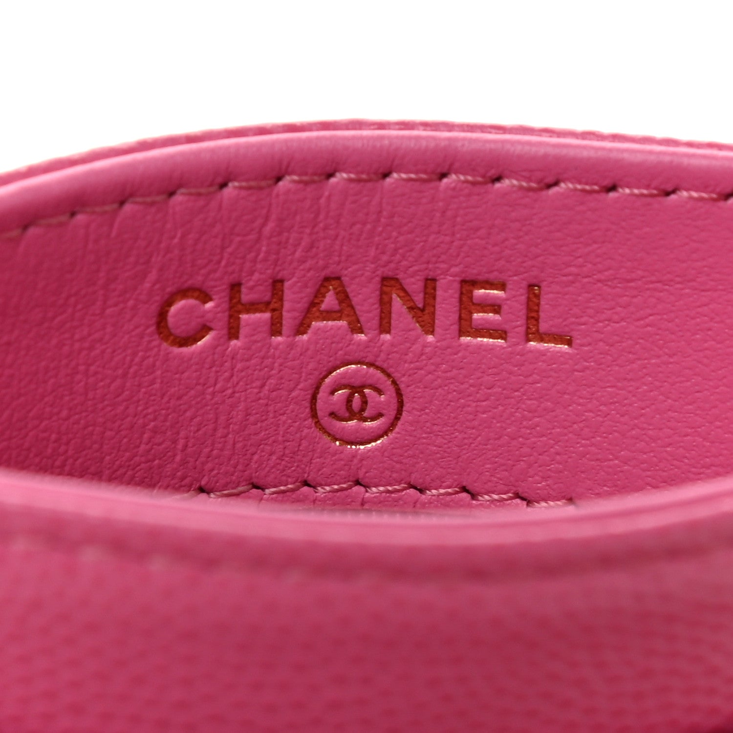 Chanel Caviar Quilted Card Holder Pink 6 of 8