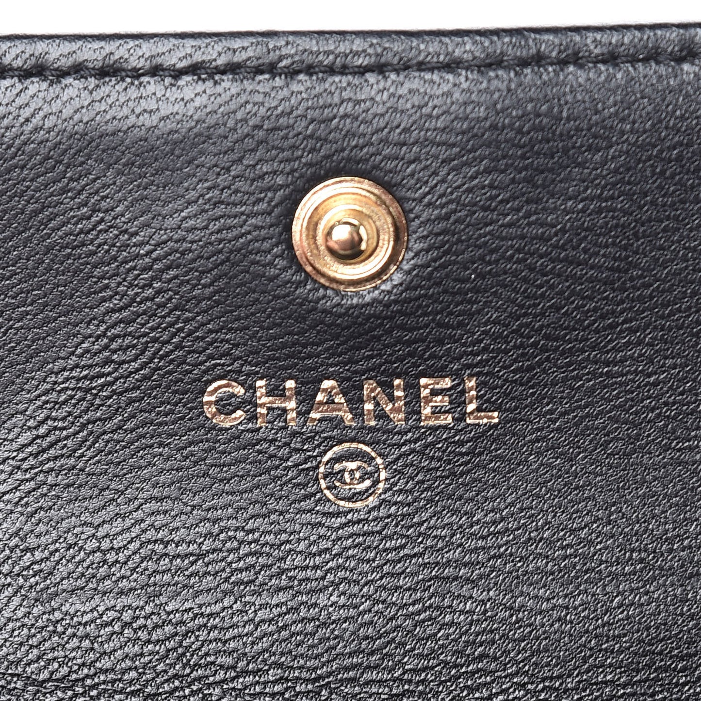 Lambskin Quilted Medium Boy Flap Wallet Black