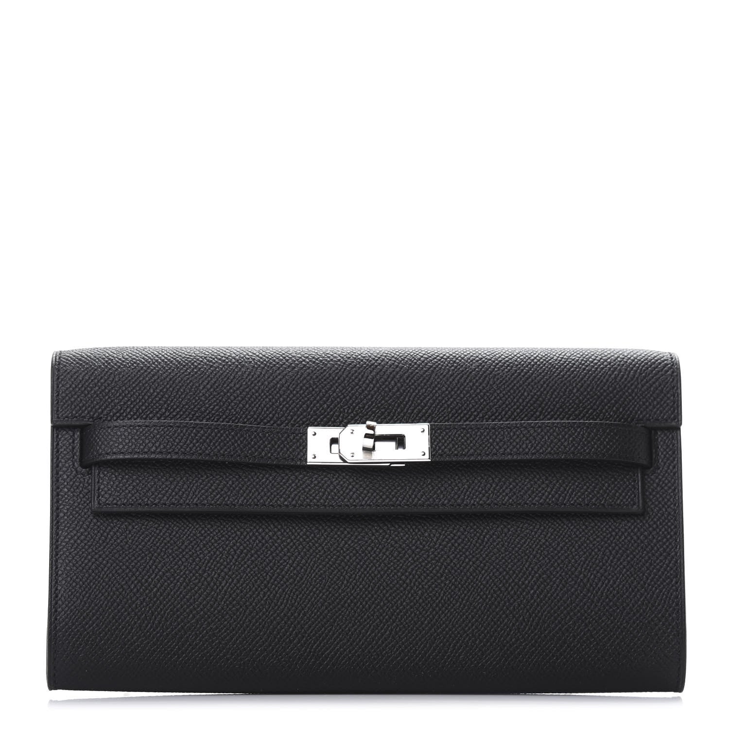 Hermes Epsom Kelly Wallet To Go Black 1 of 8