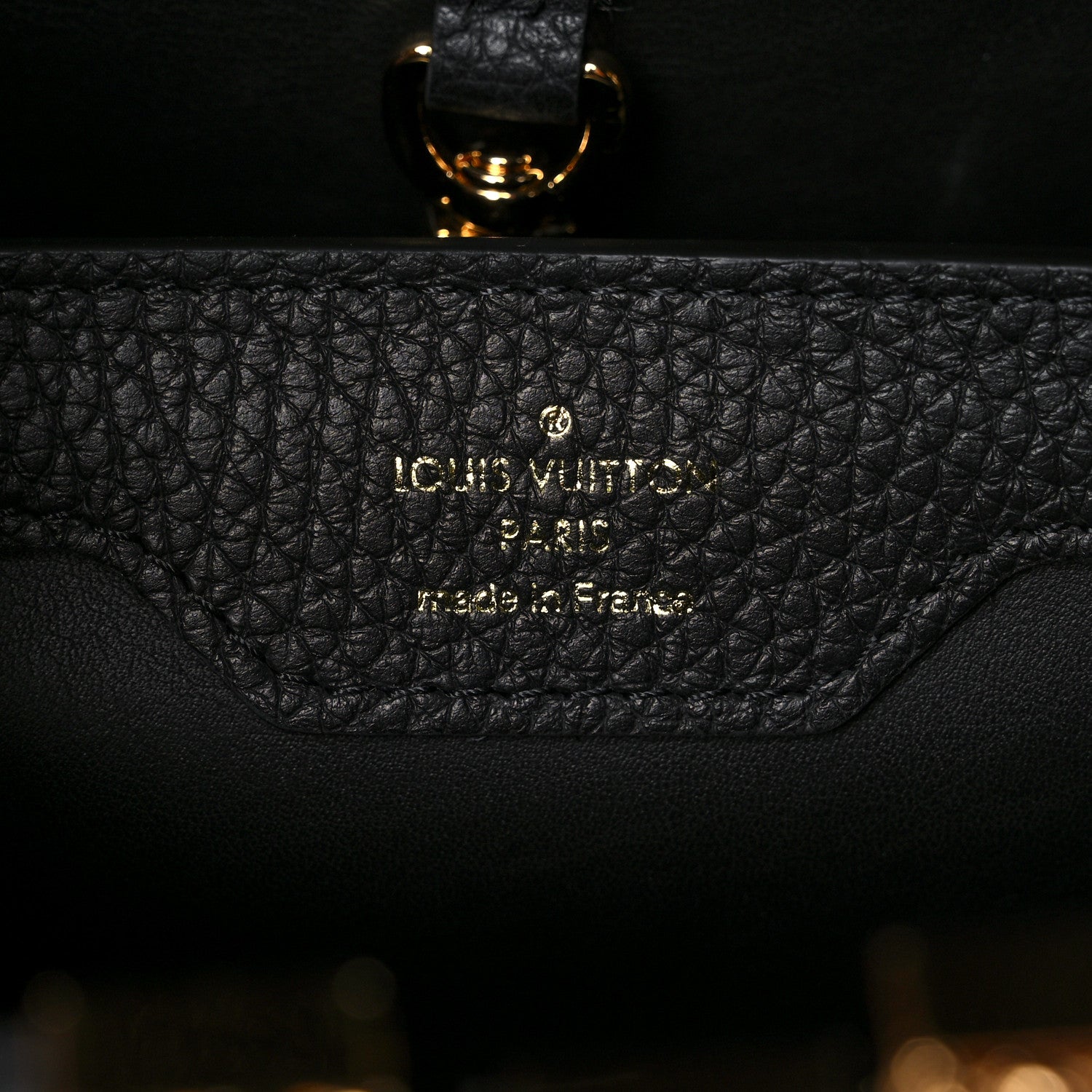 Louis Vuitton Tweed Calfskin Capucines MM Multicolor 6 of 9