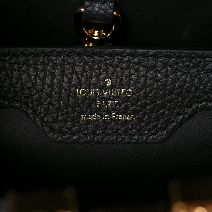 Louis Vuitton Tweed Calfskin Capucines MM Multicolor 6 of 9