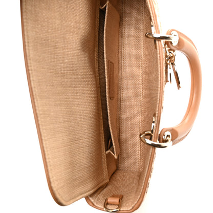 Christian Dior Raffia Macro Cannage Lady D-Joy Natural 5 of 10