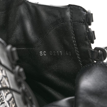 Louis Vuitton Suede Calfskin Jacquard Since 1854 Laureate Platform Desert Boots 40 Black 8 of 12