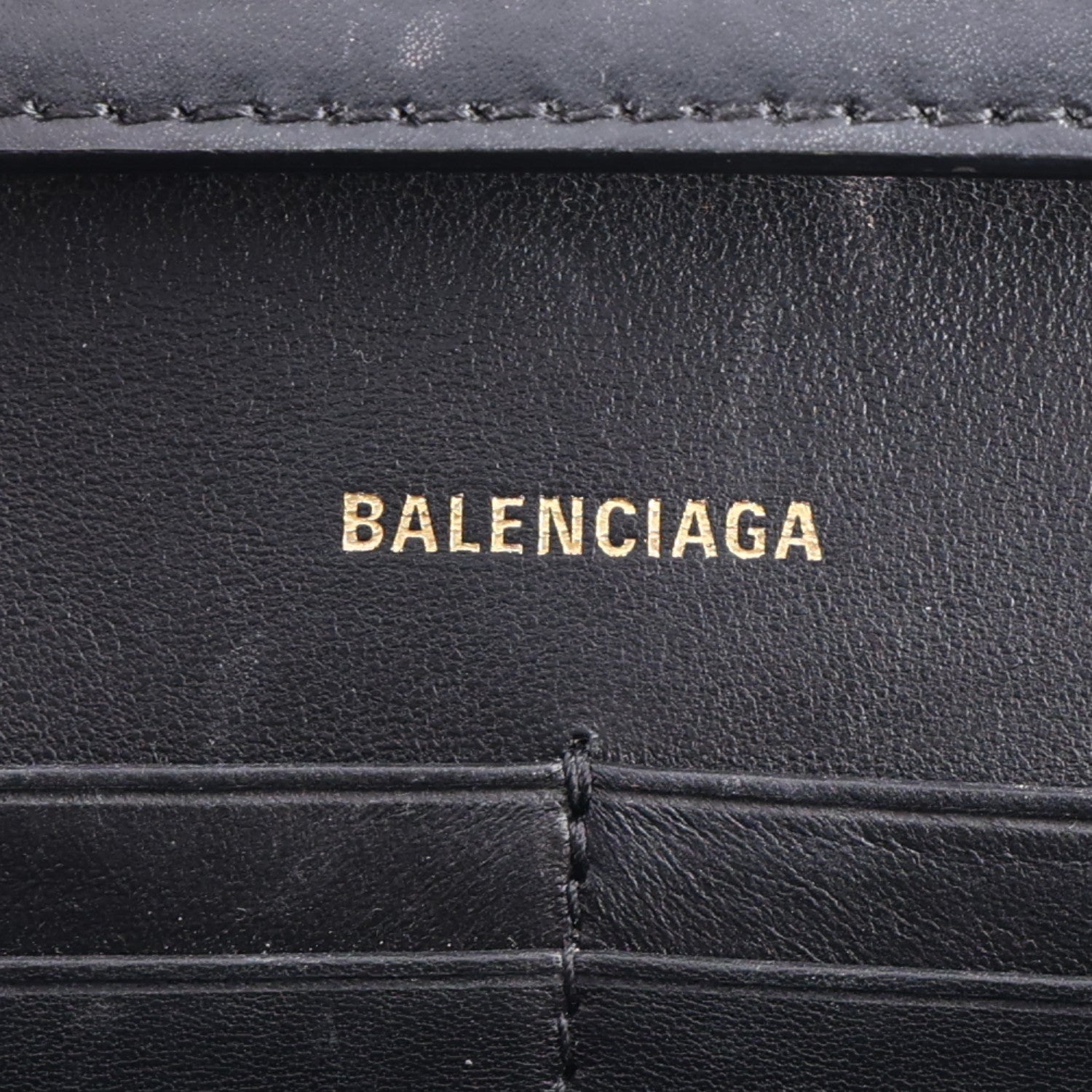 Balenciaga Shiny Box Calfskin Hourglass Chain Bag Black 6 of 10