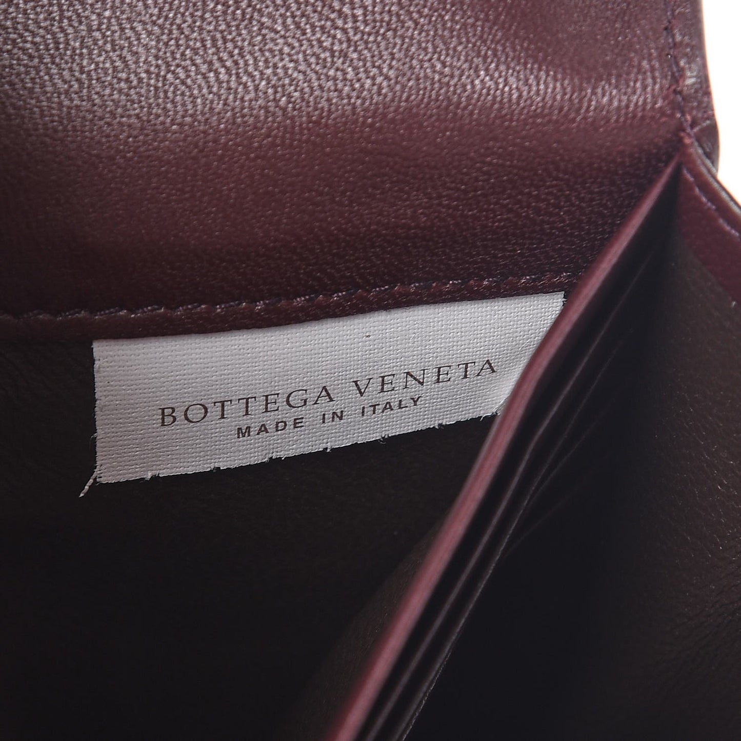 Nappa Intrecciato Continental Wallet Dark Barolo