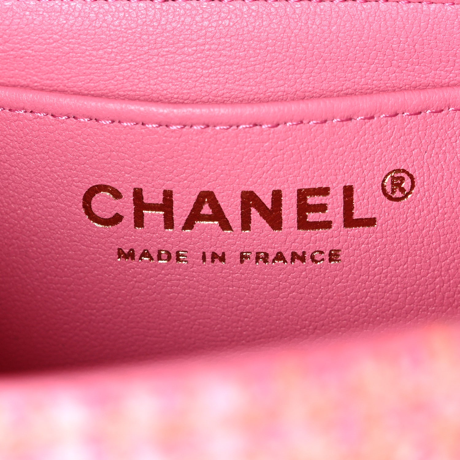 Chanel Tweed Quilted Mini Rectangular Flap Pink Orange White 6 of 10
