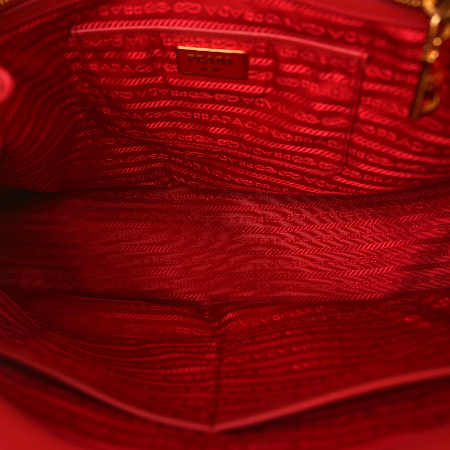 Prada Saffiano Large Galleria Double Zip Tote Fuoco 5 of 8